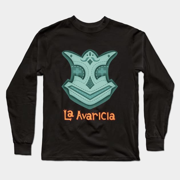 Greed - La Avaricia Long Sleeve T-Shirt by cardio88